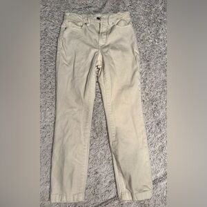 Good American Tan Straight Leg Jeans